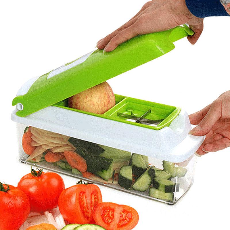 12 stks set ABS Plastic Groentesnijder Plantaardige Rasp Gadget Friut Cutter Draagbare Rvs