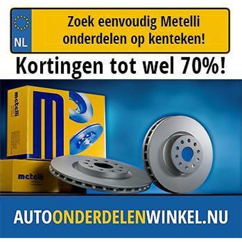 Remschijven en remblokken nodig? Metelli met wel 70% korting