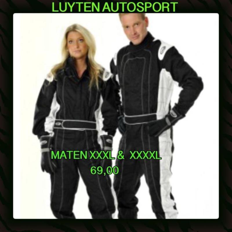 autosport overall 's ,nekbanden brillen ,schoenen enz.