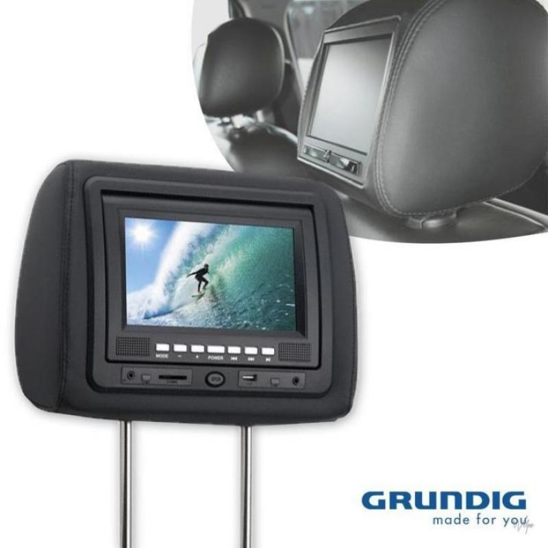 Grundig Hoofdsteun met LCD DVD Speler