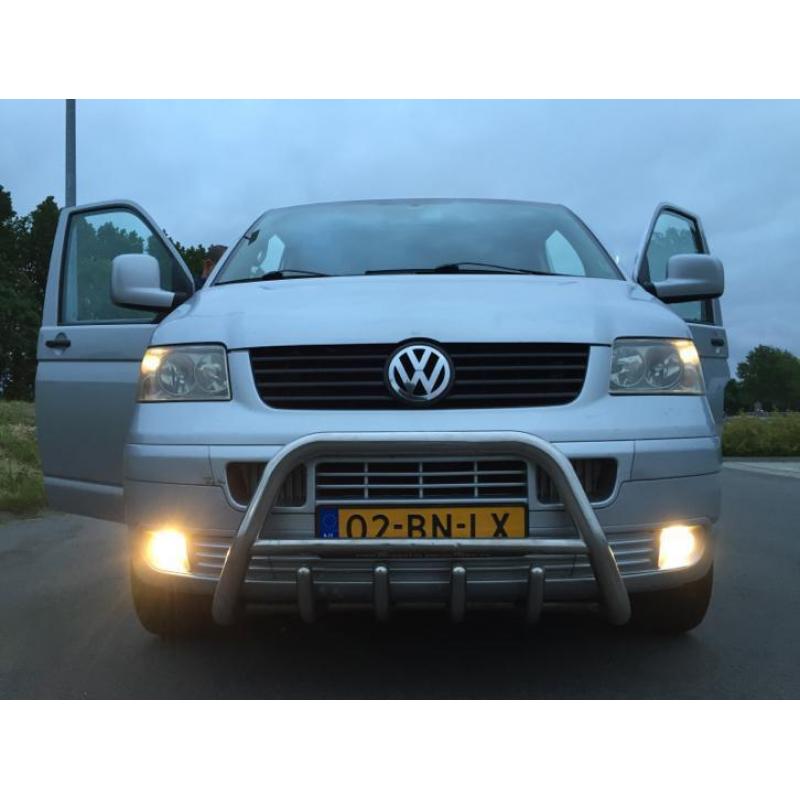 Luxe Vw Transporter 2.5 TDI Dubbel Cab/Airco/6Bak/131PK/Pdc!