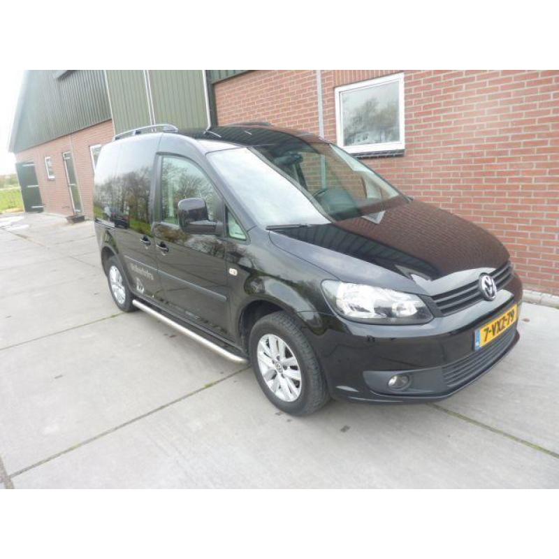 Volkswagen Caddy 1.6tdi zwart* airco* leder* sch/deur*