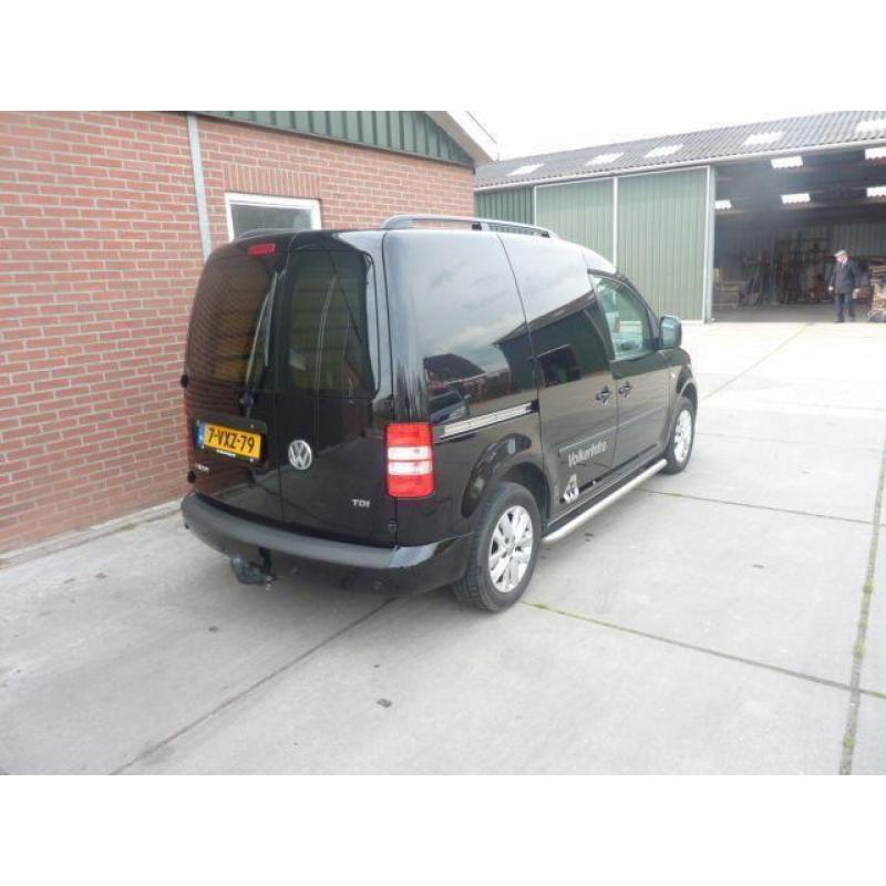 Volkswagen Caddy 1.6tdi zwart* airco* leder* sch/deur*