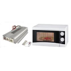 Omvormer 24V naar 230V / 1500/1700 Watt + Magnetron 700 Watt