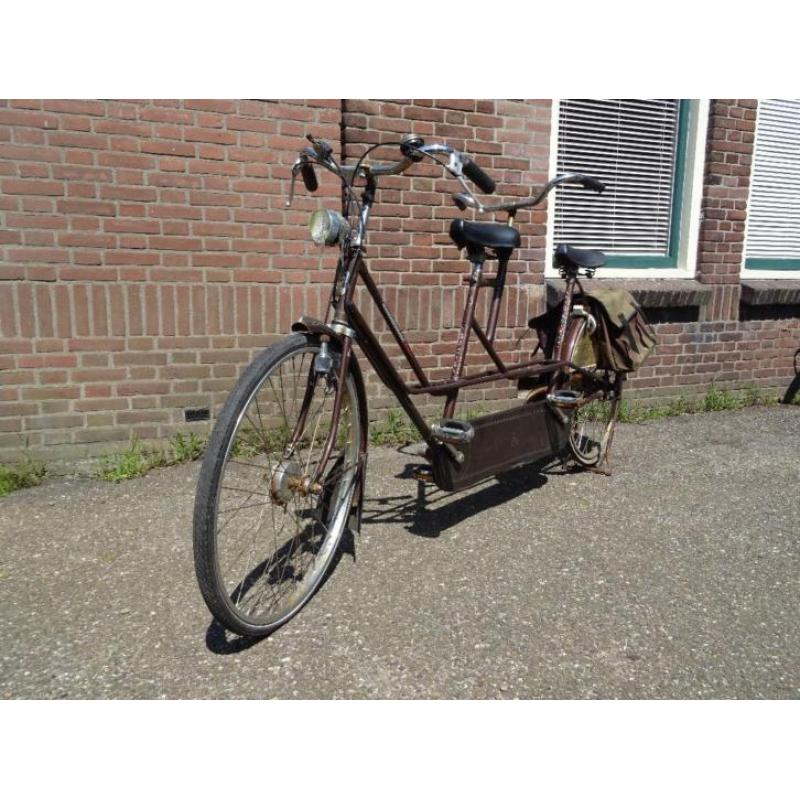 Gazelle Tandem Unikat met drie versnellingen | Oldtimer