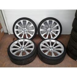 Bmw 5 serie e60+e39 6 serie 20 inch velgen + banden