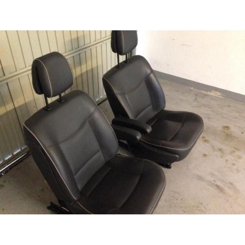 2 leren Stoelen voor Renault Espace Initiale,Bus,Camper.