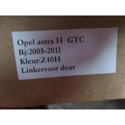 Opel Astra H GTC 2005/2011 Deur Linksvoor Kleurcode Z40H