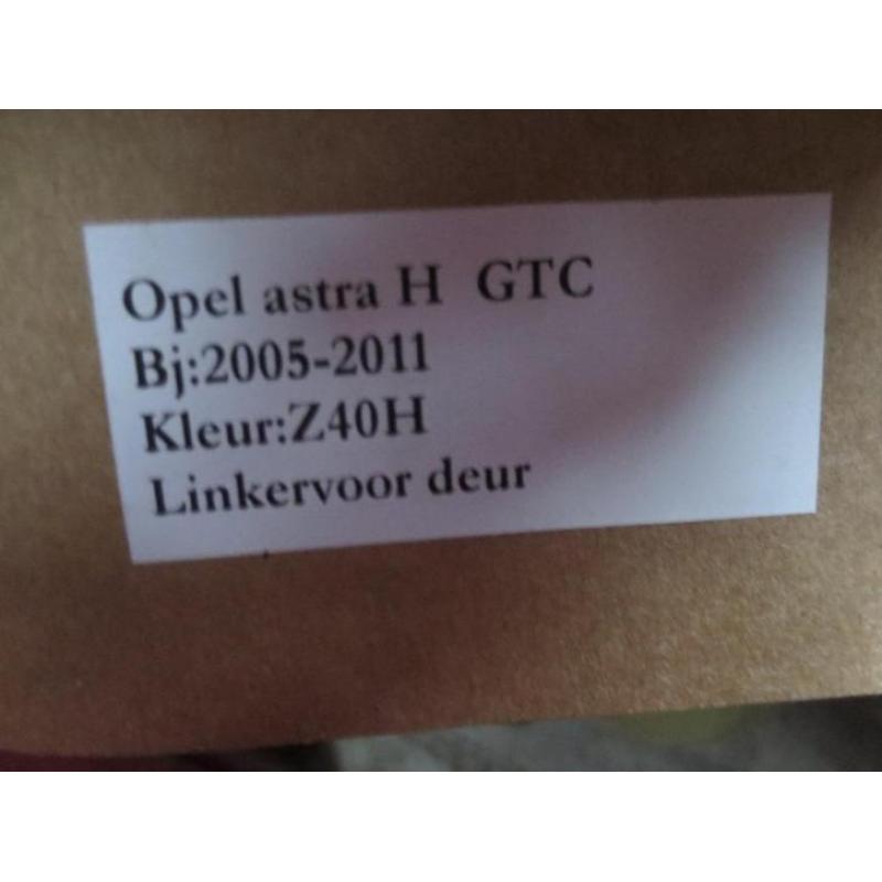 Opel Astra H GTC 2005/2011 Deur Linksvoor Kleurcode Z40H