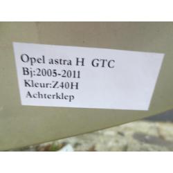 Opel Astra H GTC 2005/2011 Achterklep Kleurcode Z40H