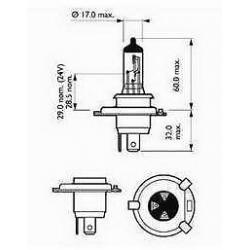 H4 Basic 12V 60/55W P43t Halogeen Prijs Slechts € 1,19 Excl.