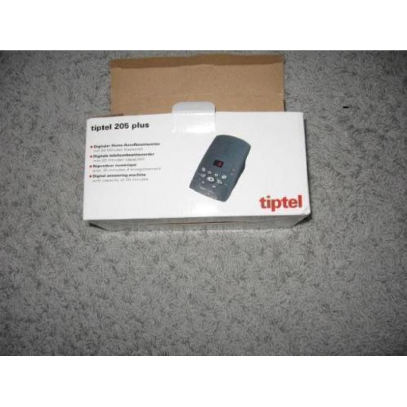 Tiptel 205 plus telefoonbeantwoorder nieuw. + adapter