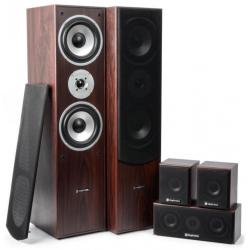 SkyTronic Thuis bioscoop speaker systeem - Walnoot - 5 delig