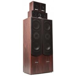 SkyTronic Thuis bioscoop speaker systeem - Walnoot - 5 delig