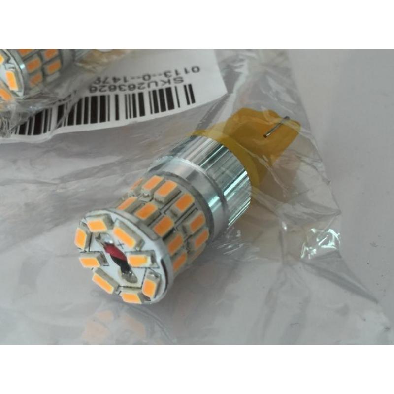 2 stuks T10 36 smd leds led extra fel oranje knipperlicht