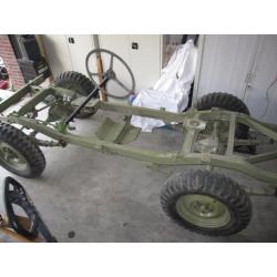 Onderdelen Nekaf Willys m38a1 Chassis met motor