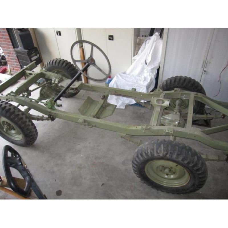 Onderdelen Nekaf Willys m38a1 Chassis met motor