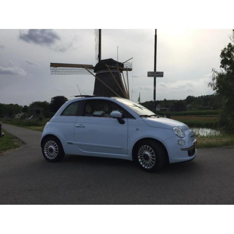 Fiat 500 1.2 Lounge AUT/Dualogic met Airco en Panoramadak