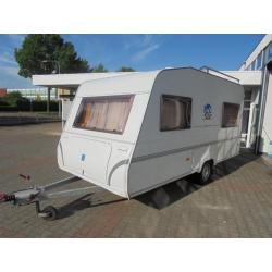 Knaus 420 QD vast bed + treinzit + MOVER slechts 860KG 2006