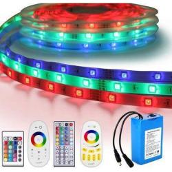 LED strips op batterij / accu - RGB - Warm wit - Helder wit