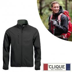 Clique Softshell Jas Zwart