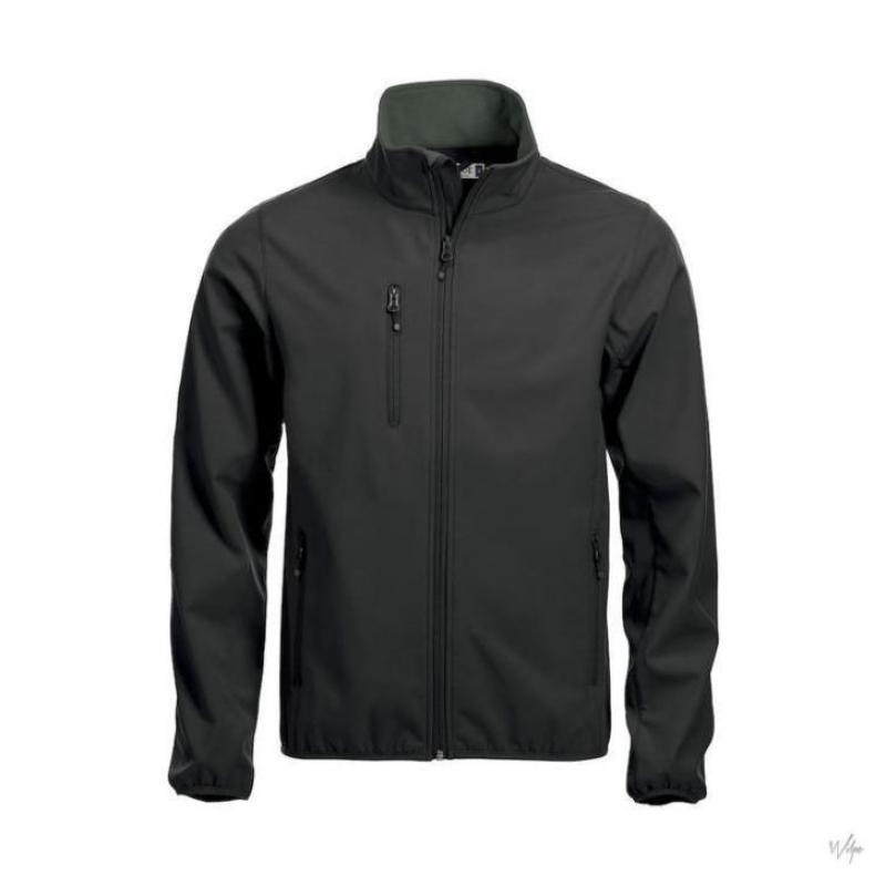 Clique Softshell Jas Zwart