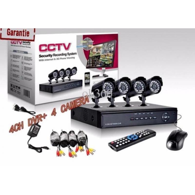 Camerabewaking systemen met recorder compleet cctv