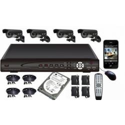 €299 compleet systeem, 4 buiten camera's + recorder, 40hd