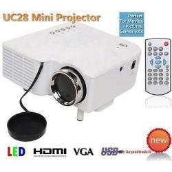 LED BEAMER PROJECTOR DRAAGBAAR MET HDMI,USB,SD,VGA Gratis VZ