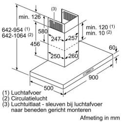 *TIP* Siemens iQ100 Box-Design Decoratieve wanddampkap - 90