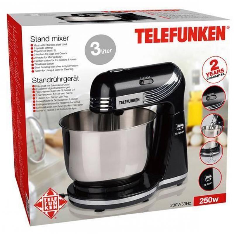 Standmixer met roestvrijstalen kom (zwart)