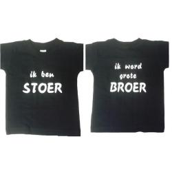 Stoer grote broer bedrukte baby shirt maat 68 t/m 104