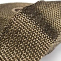 50mmx5m Exhaust Heat Wrap Insulation Pipe Tape Titanium G...