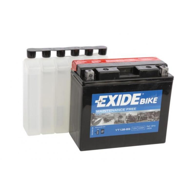 Exide onderhoudsvrije motor accu YT12B-BS + GRATIS Voltmeter