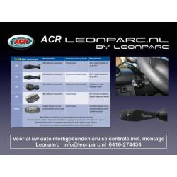 Aftermarket cruise control incl montage bij 495,- Leonparc