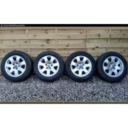 15 inch originele audi velgen 5x112 DIT WEEKEND 125 EURO