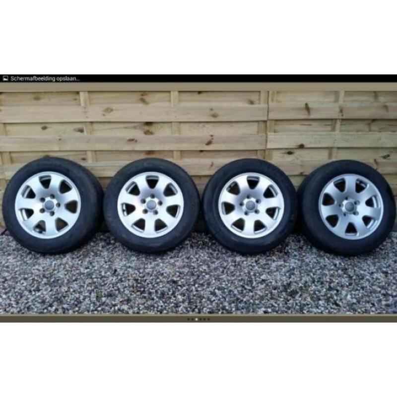 15 inch originele audi velgen 5x112 DIT WEEKEND 125 EURO