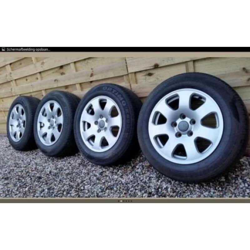 15 inch originele audi velgen 5x112 DIT WEEKEND 125 EURO