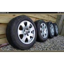 15 inch originele audi velgen 5x112 DIT WEEKEND 125 EURO