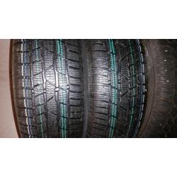 winterbanden 195/65 R 15 op velg, 2 nieuw en 2 gebruikt