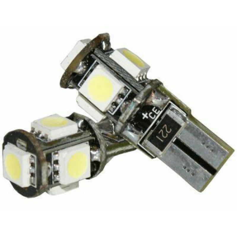 T10 smd led auto lampjes. Kenteken koplamp interieur.