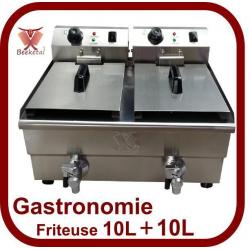 Beeketal Frieuse Frituurpan 10L+10L BWF-102