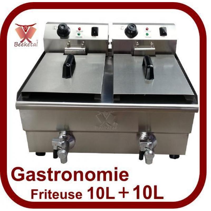 Beeketal Frieuse Frituurpan 10L+10L BWF-102