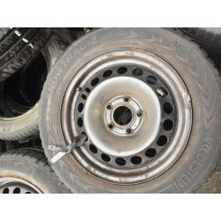 15 inch stalen velgen met banden Opel Astra-H. 5x110