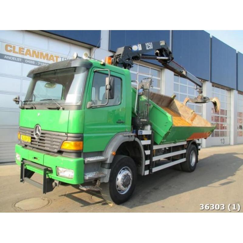 Mercedes-Benz 1823 AK 4x4 with HMF 12 ton/meter crane