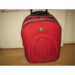 Rode handbagage expandable trolley koffer rolkoffer 52x34x22