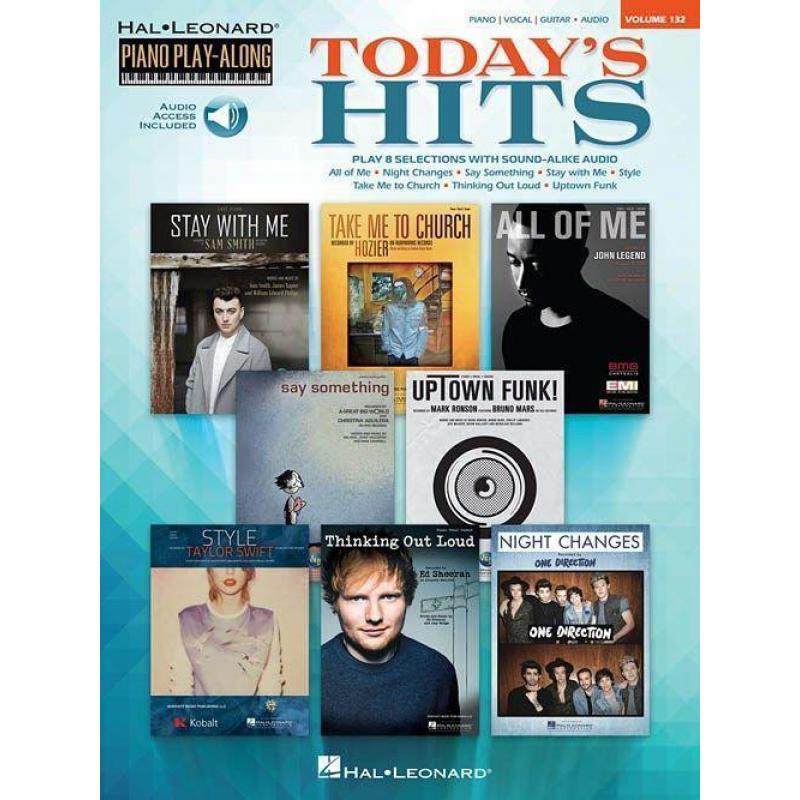 Piano Play-Along Volume 132 | Today's Hits (Boek+ Online Aud