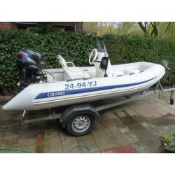 Zeer nette rib boot. 30 pk Suzuki met powertrim!!