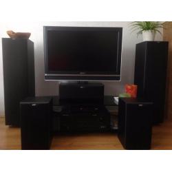 Sony Bravia 32 inch TV + Marantz Stereo+ B&W speakers