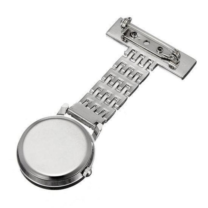 Silver Stainless Steel Quartz Brooch Doctor Nurse Pocket ...